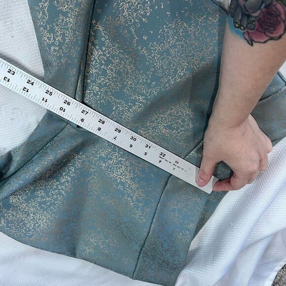 Soft Surroundings Palladium Turquoise‎ Silver Thick Ankle Pants - Picture 7 of 8